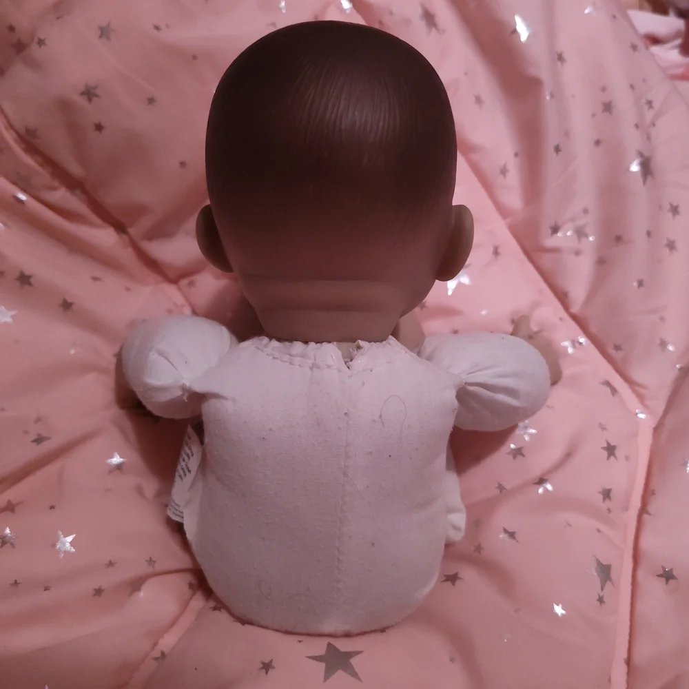 Asian Berengeuer Sweet Baby Doll in Denim Dress with Pink and Purple Details - Picture 14 of 16